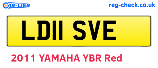 LD11SVE are the vehicle registration plates.
