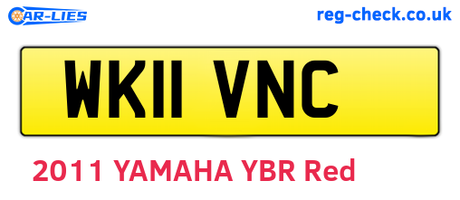 WK11VNC are the vehicle registration plates.