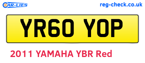 YR60YOP are the vehicle registration plates.