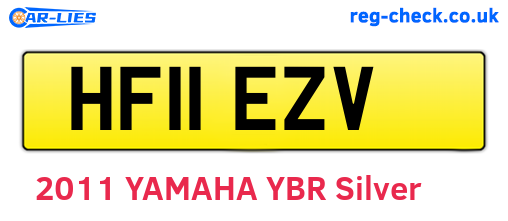 HF11EZV are the vehicle registration plates.