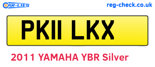 PK11LKX are the vehicle registration plates.
