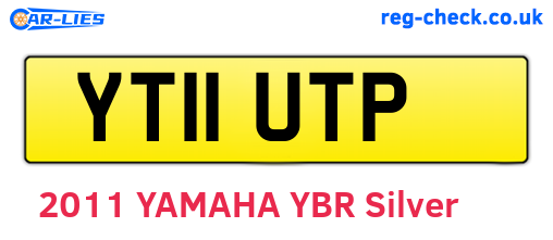 YT11UTP are the vehicle registration plates.