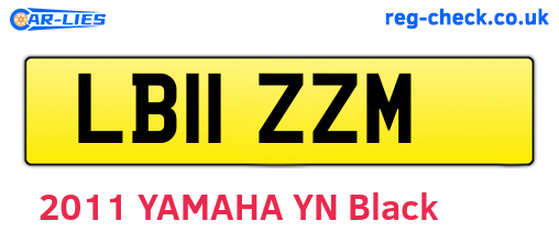 LB11ZZM are the vehicle registration plates.