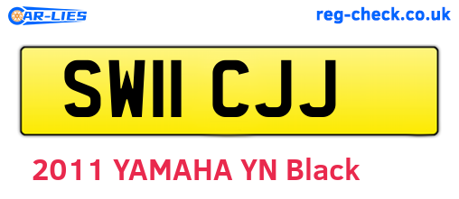 SW11CJJ are the vehicle registration plates.