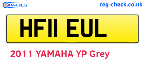 HF11EUL are the vehicle registration plates.