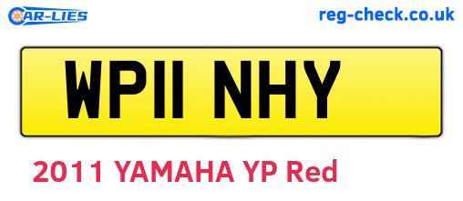 WP11NHY are the vehicle registration plates.