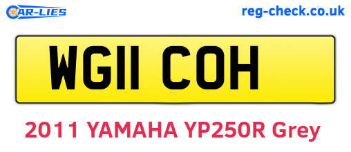 WG11COH are the vehicle registration plates.