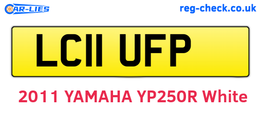 LC11UFP are the vehicle registration plates.