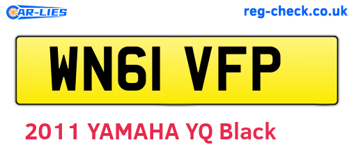 WN61VFP are the vehicle registration plates.