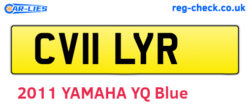 CV11LYR are the vehicle registration plates.