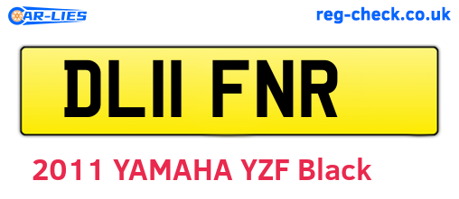 DL11FNR are the vehicle registration plates.
