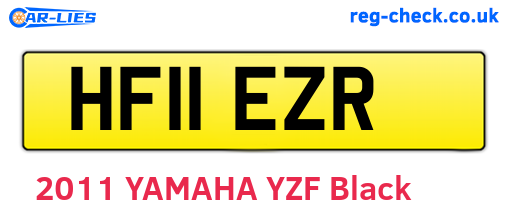 HF11EZR are the vehicle registration plates.