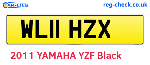 WL11HZX are the vehicle registration plates.