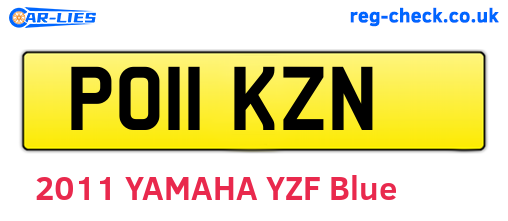 PO11KZN are the vehicle registration plates.