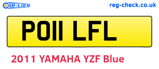 PO11LFL are the vehicle registration plates.