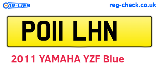 PO11LHN are the vehicle registration plates.