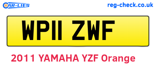 WP11ZWF are the vehicle registration plates.