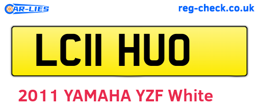 LC11HUO are the vehicle registration plates.