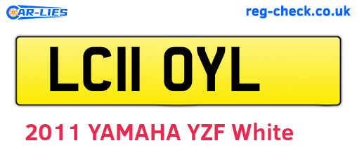 LC11OYL are the vehicle registration plates.