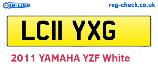 LC11YXG are the vehicle registration plates.