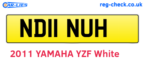 ND11NUH are the vehicle registration plates.