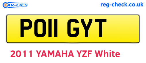 PO11GYT are the vehicle registration plates.