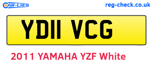 YD11VCG are the vehicle registration plates.
