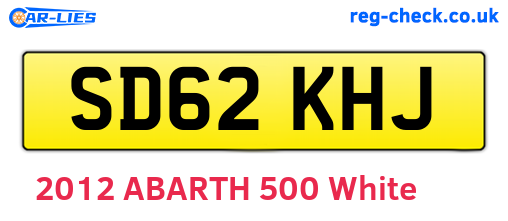 SD62KHJ are the vehicle registration plates.