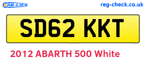 SD62KKT are the vehicle registration plates.