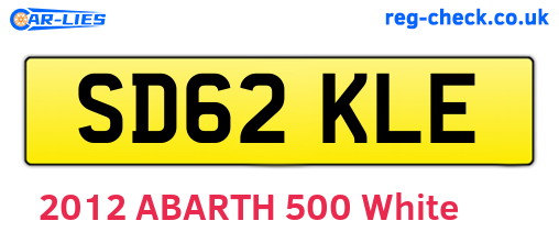 SD62KLE are the vehicle registration plates.