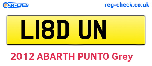 L18DUN are the vehicle registration plates.