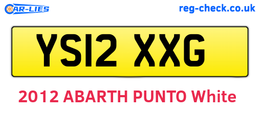 YS12XXG are the vehicle registration plates.