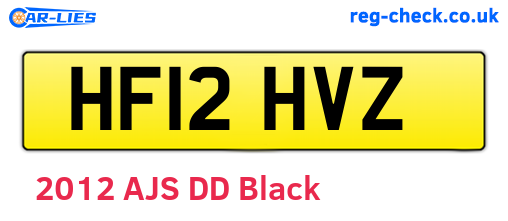 HF12HVZ are the vehicle registration plates.