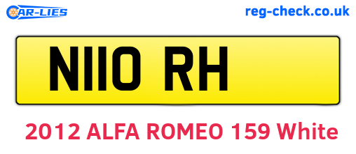N11ORH are the vehicle registration plates.