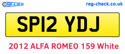 SP12YDJ are the vehicle registration plates.