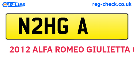 N2HGA are the vehicle registration plates.
