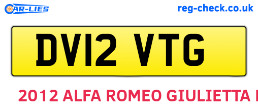 DV12VTG are the vehicle registration plates.