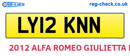 LY12KNN are the vehicle registration plates.