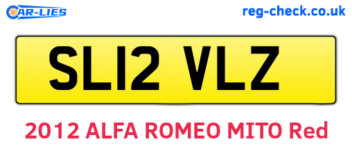SL12VLZ are the vehicle registration plates.