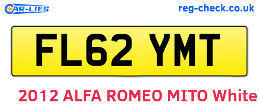 FL62YMT are the vehicle registration plates.