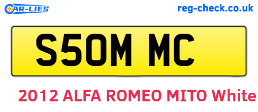S50MMC are the vehicle registration plates.