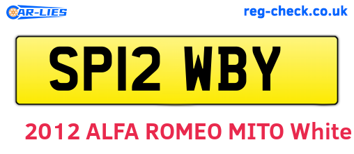 SP12WBY are the vehicle registration plates.