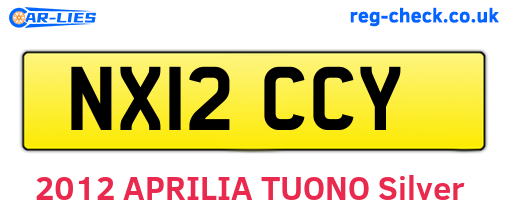 NX12CCY are the vehicle registration plates.