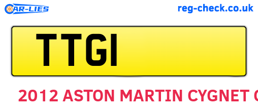 TTG1 are the vehicle registration plates.