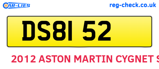 DS8152 are the vehicle registration plates.