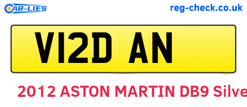 V12DAN are the vehicle registration plates.