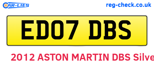 ED07DBS are the vehicle registration plates.