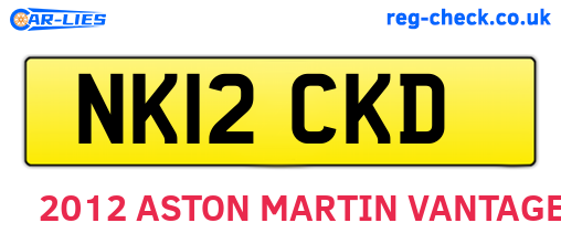 NK12CKD are the vehicle registration plates.