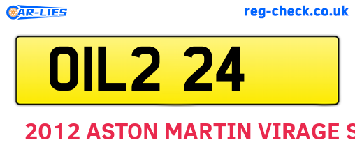 OIL224 are the vehicle registration plates.