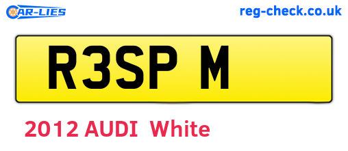R3SPM are the vehicle registration plates.